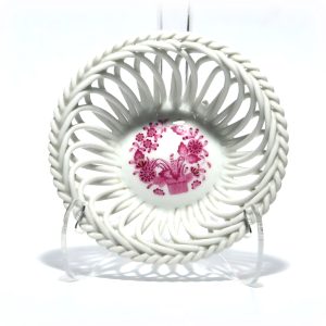 Herend Indian Purple Blumen-Korb - Geflochtener Pflanzer